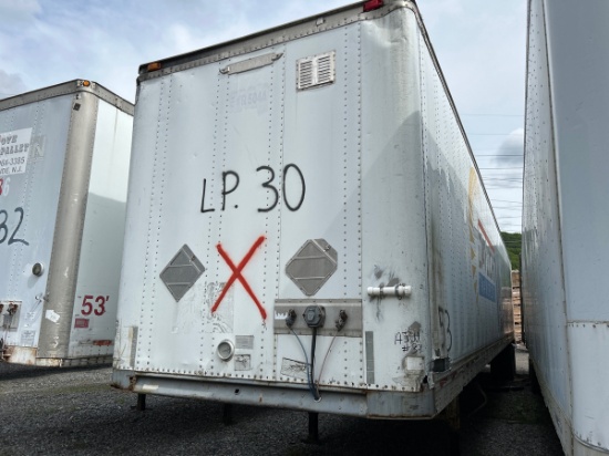 1996 Trailmobile 53' Tandem Axle, Dry Trailer, No: LP30  (not DOT ready)