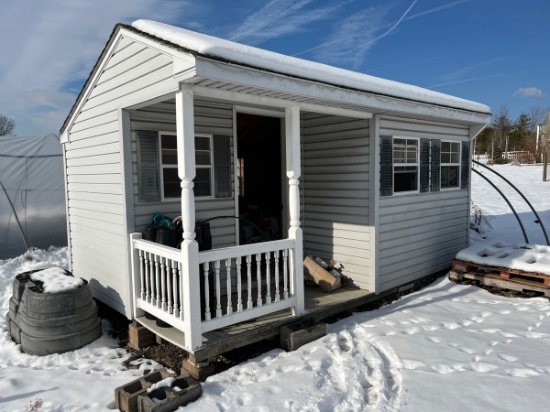 Pre Built Quaker Style Vinyl Shed