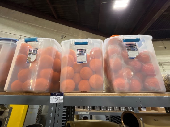 A Group of Ass't Concrete Clean Out Sponge Balls