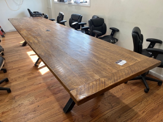 Large Reclaimed Wood Conference Table
