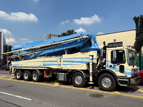 2018 KCP 60RX-170 Concrete Boom Pump Mounted on 2018 Mack MRU613 Truck