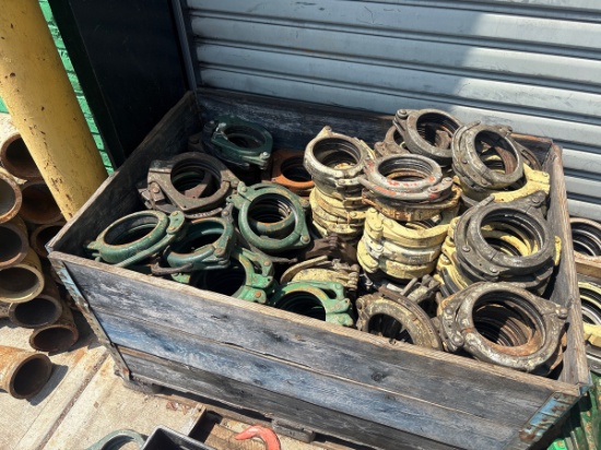 A Group of Ass't heavy-duty pipe couplings
