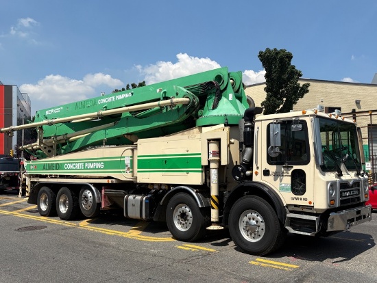 2018 KCP 52XZ-170HP Concrete Boom Pump Mounted on 2018 Mack MRU613 Truck