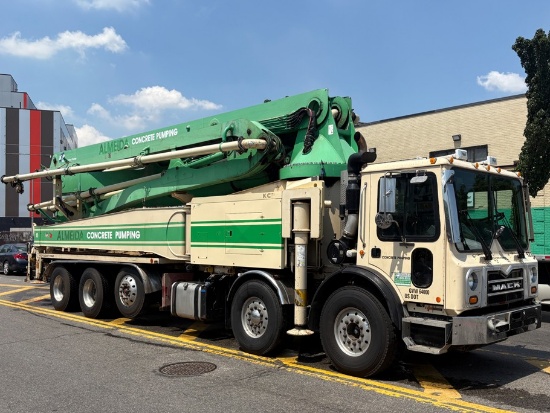 2016 KCP 52RX-170 Concrete Boom Pump Mounted on 2016 Mack MRU613 Truck