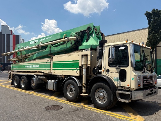 2015 KCP 52RX-170 Concrete Boom Pump Mounted on 2015 Mack MRU613 Truck