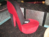 Red Slipper Chair