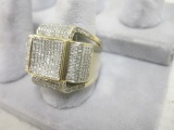 Man's 10k Yellow Gold & Diamond Ring