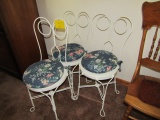 3 Ice-Cream Parlor Chairs