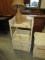 Wicker Night Stand and Lamp