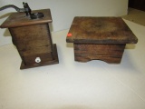 Coffee Mill and Foot Stool