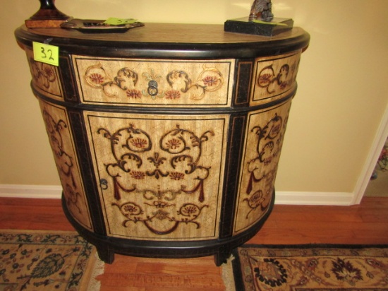 Decorated Hall Cabinet