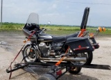 Moto-Guzzi 850T, Showing 17,500 miles, Wind Jammer,   Farring, Hard Saddle Bags, Sissy Bar, Stuck