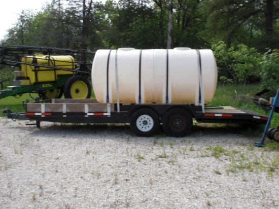 2 – 925 gal. poly tanks that will fit together as one unit on a trailer