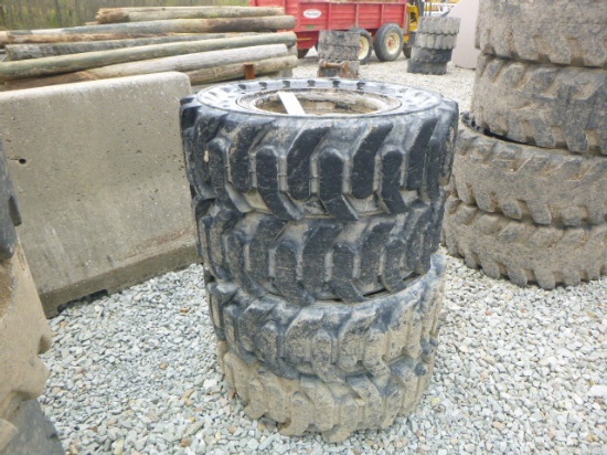 (4) 31x10x16 Solid Tires w/rims (QEA 6113)