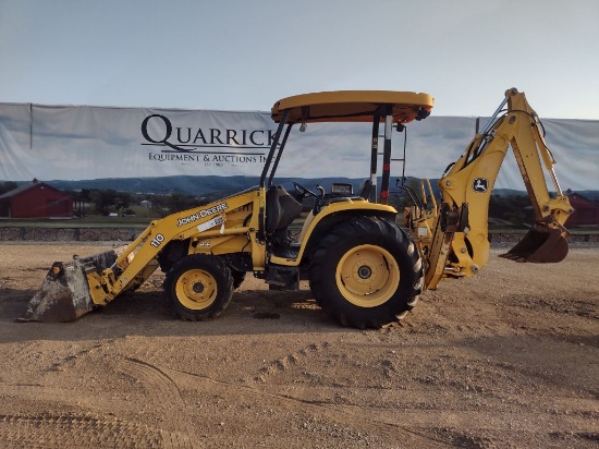 10 John Deere 110 Backhoe (QEA 4832)