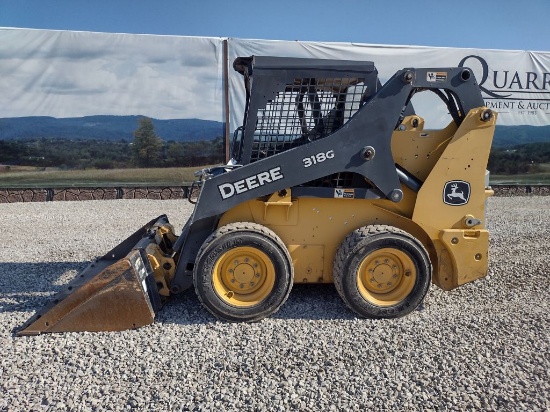 19 John Deere 318G Skid Loader (QEA 6797)