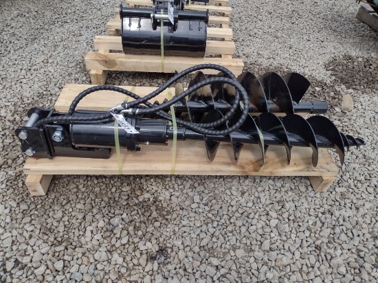 Post Hole Drill w/8 in & 12 in Auger (QEA 4851)