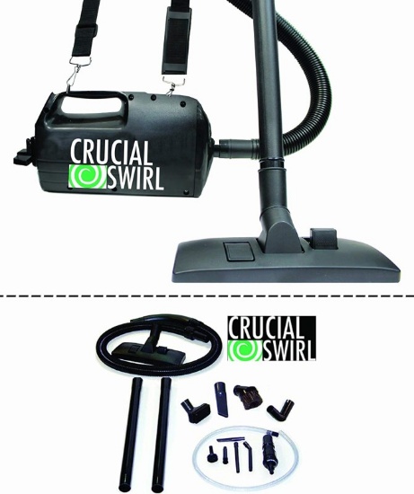 Think Crucial Crucial Swirl 4.5-lb Handheld Vacuum Cleaner Includes Deluxe Cleaning Attachments & Mi