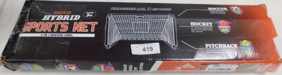 BARCALOO HYBRID SPORTS NET  3  IN 1 SOCCER GOAL