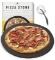 Heritage Black Ceramic Pizza Stone and Pizza Cutter Wheel - Baking Stones for Oven, Grill & BBQ - No