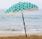 The Mermaid beach umbrella highlights all the radiant colors of the ocean and features breezy cheerf