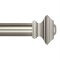 Ivilon Drapery Treatment Window Curtain Rod - Square Design 1 1/8 Rod. 28 to 48 Inch. Satin Nickel