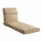 Allen roth 1 Piece Madera Linen Wheat Patio Chaise Lounge Chair Cushion