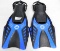 SET OF BLUE/BLACK SCUBA WATER FLIPPERS ~ ADJUSTABLE ADULT