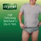 Depend FIT-FLEX Incontinence Underwear for Men, Maximum Absorbency, Disposable, Large, Grey ~ 26 COU