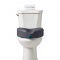 Medline Heavy Duty Raised Toilet Seat, Elevated Toilet Seat Riser is Infused with Microban Antimicro