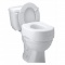 Carex Toilet Seat Riser - Adds 5 Inch of Height to Toilet - Raised Toilet Seat With 300 Pound Weight