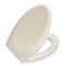 BATH ROYALE BR606-02 Premium Elongated Toilet Seat with Cover, Almond/Bone – Quiet Close, Easy Clean