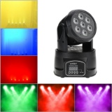 Lixada Moving Head Light 7x10W Moving Head 4 In 1 RGBW Professional 9/14 Channels DMX-512 DJ lights