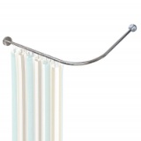 Begleri L Shaped Shower Curtain Rod - Curved Shower Curtain Rod Adjustable 35.43