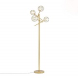 Dellemade TD00145 Sputnik Chandelier Floor Lamp for Bedroom,4-Lights Glass Shade Floor Light for Liv