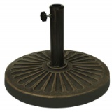 Blissun 26.5 lbs Outdoor Living Heavy Duty Round Antiqued Patio Umbrella Base