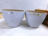 LOT OF 2 BOWL PLANTERS 1135