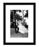 Americanflat 12x16 Black Picture Frame - Display Pictures 8x12 with Mat - Display Pictures 12x16 wit