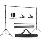 FUDESY Photo Video Studio 10 x 10Ft Heavy Duty Adjustable Backdrop Stand,Background Support System f