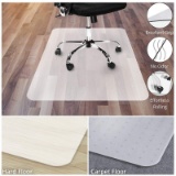 Office Chair Mat for Hardwood Floor | Opaque Office Floor Mat | BPA, Phthalate and Odor Free | Multi