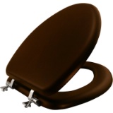 Mayfair 19601CP 888 19601CP888 Toilet Seat, Elongated, Walnut