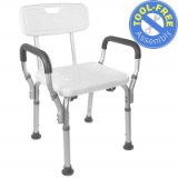 Vaunn Medical Tool-Free Assembly Spa Bathtub Shower Lift Chair, Portable Bath Seat, Adjustable Showe