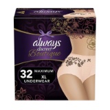 Always Discreet Boutique Incontinence & Postpartum Underwear for Women, Disposable, Maximum Protecti