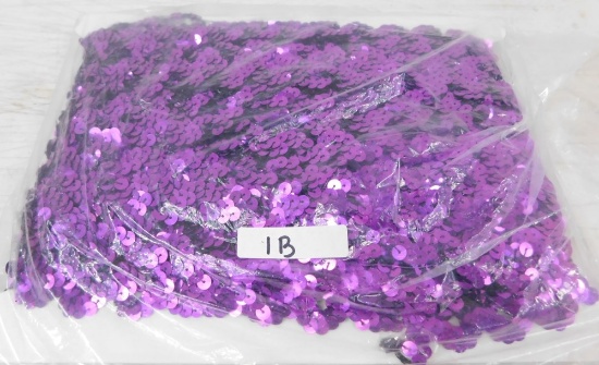 28 YARDS OF OF PURPLE STRETCH SEQUIN