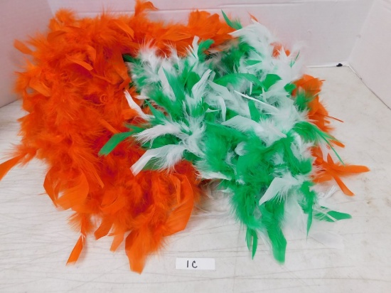 LOT OF 2  6 1/2 FT FEATHER BOA'S