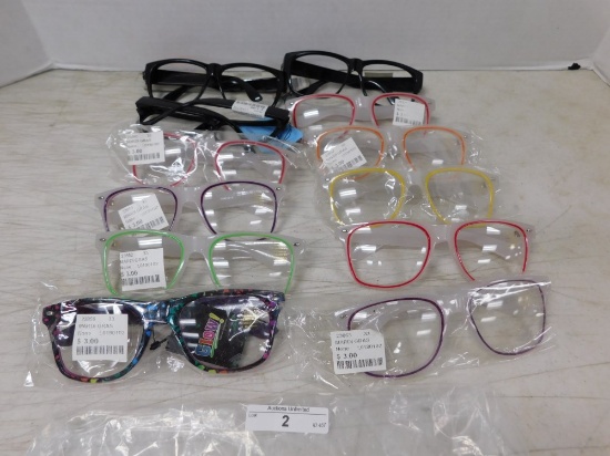 BUNDLE OF 12 COSTUME EYEGLASSES