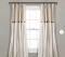Beckham Window Solid Semi-Sheer Rod Pocket Curtain Panel Linen PAIR 40