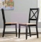Powe Solid Wood Dining Chair Natural Black