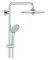 Euphoria Thermostatic Complete Shower System with SpeedClean Technology Chrome