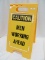 574 CAUTION MEN ARE WORKING FOLDABLE SIGN
